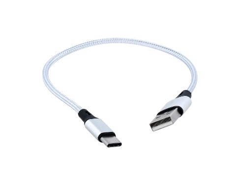 USB-C Ladekabel 1,5m silber