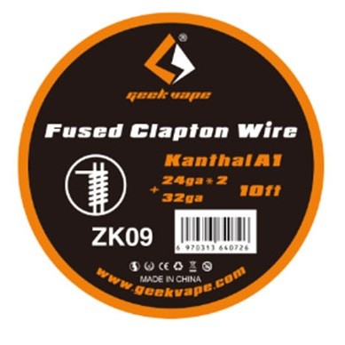 GeekVape 3 Meter KA A1 Fused Clapton Wire 24GA x 2 + 32GA (0.51 mm x 2 + 0.20 mm) Wickeldraht
