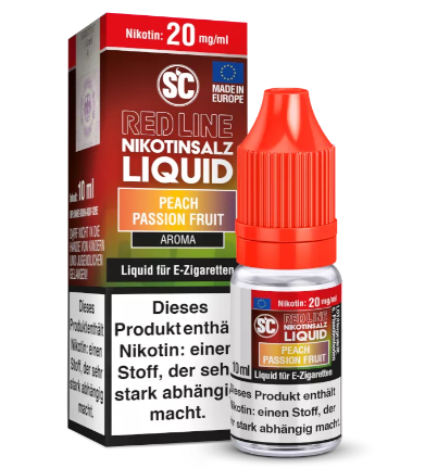 SC Red Line Peach Passion Fruit Nikotinsalz Liquid 10mg/20mg