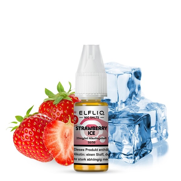 ELFBAR Strawberry Ice Nikotinsalzliquid (Erdbeere &amp; Frische) - Elfliq