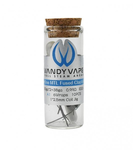 Vandy Vape Prebuilt A1 Superfine MTL Fused Clapton Coil 30ga*2/38ga 0.99 Ohm