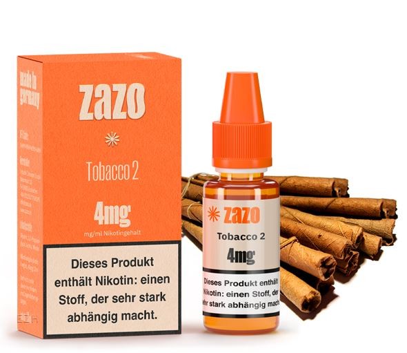 ZAZO Classics Tobacco 2 Tabak Liquid 10ml