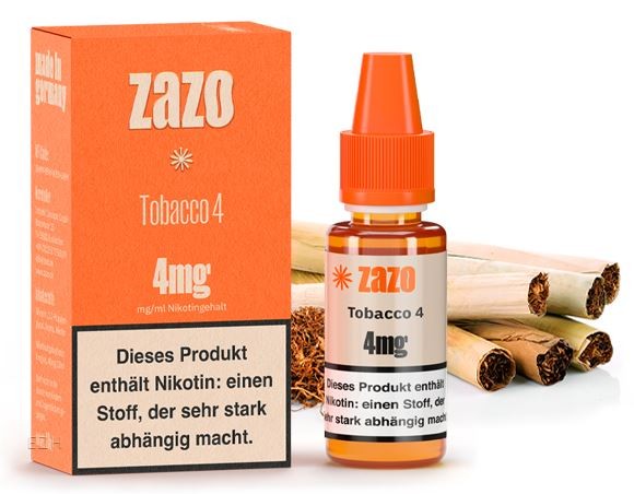 ZAZO Classics Tobacco 4 Tabak Liquid 10ml
