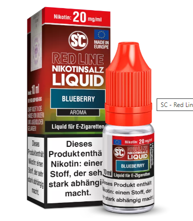 SC Red Line Blueberry Nikotinsalz Liquid 10mg/20mg