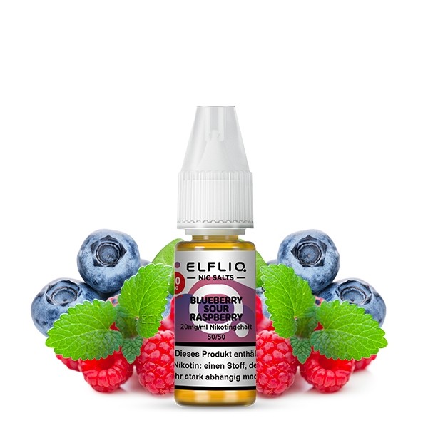 ELFBAR Blueberry Sour Raspberry Nikotinsalzliquid (Blaubeere &amp; Saure Himbeere) - Elfliq