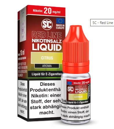 SC Red Line Citrus Nikotinsalz Liquid 10mg/20mg