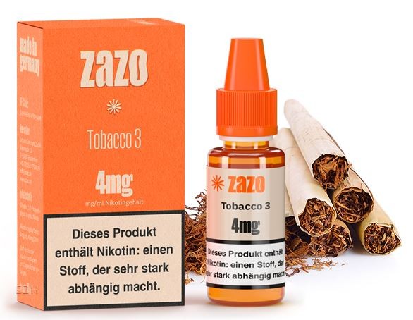 ZAZO Classics Tobacco 3 Tabak Liquid 10ml