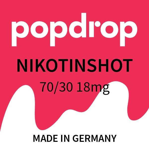 Popdrop Shots 70/30 Nikotin Shot 18mg/ml